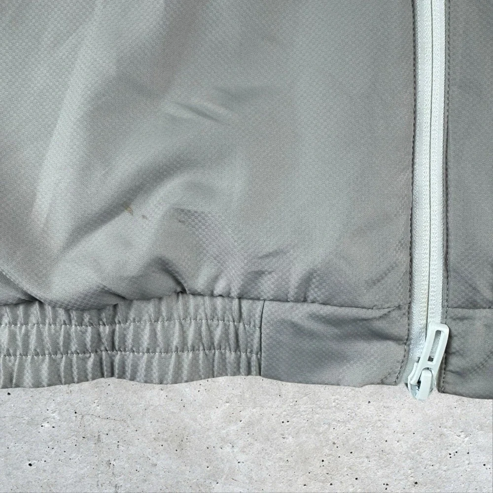Adidas‎ KITH Track Windbreaker Jacket Size L Oversized White Three Stipe Pastel